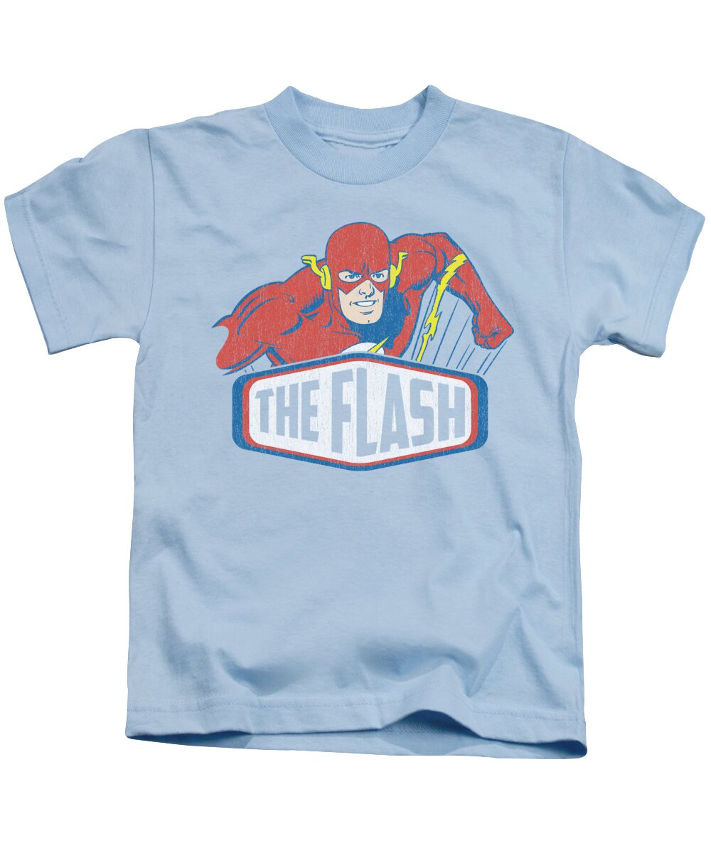  Kids T-Shirt featuring the digital art Dco - Flash Sign by Brand A