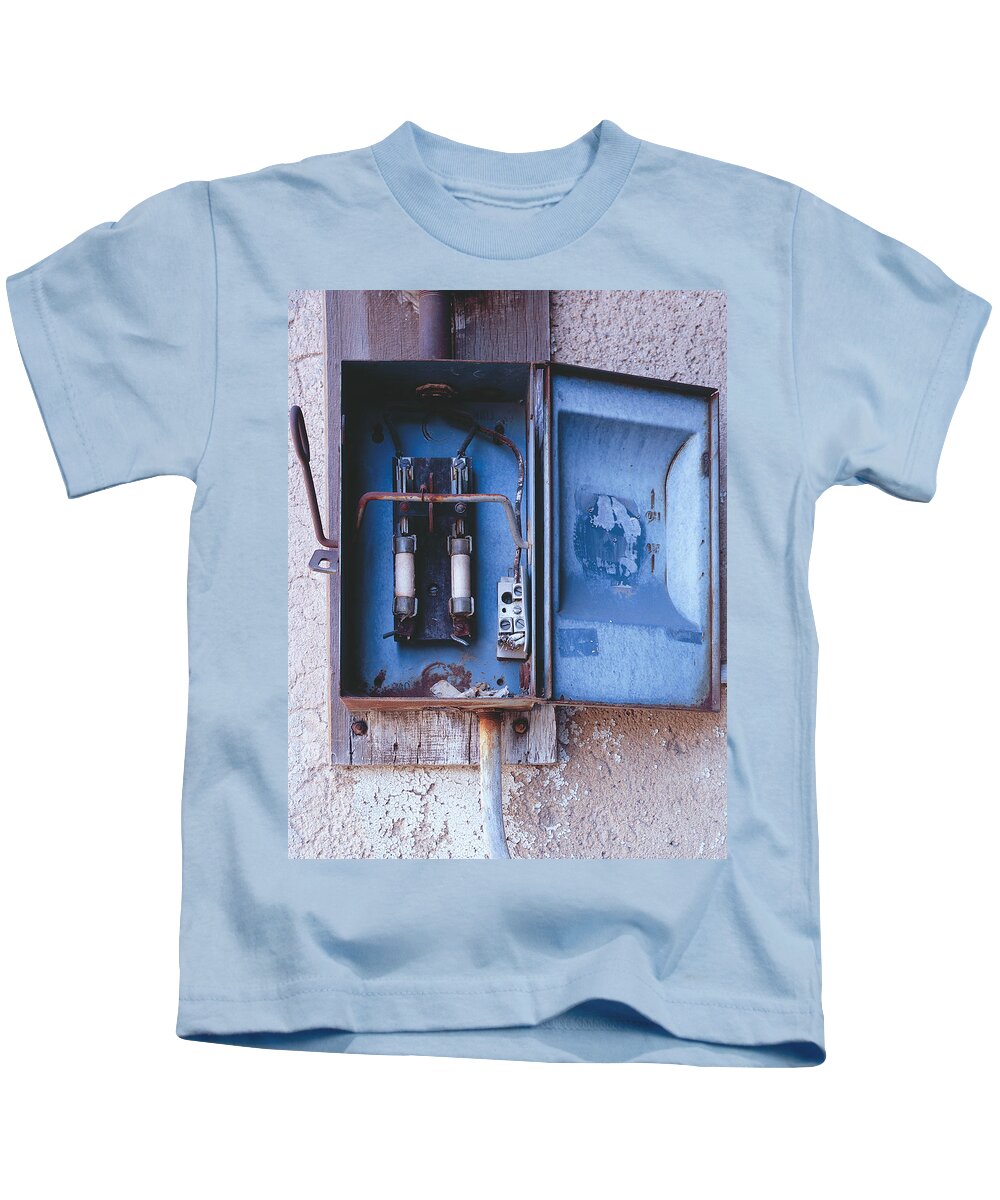 United States Kids T-Shirt featuring the photograph Electrical Box by Richard Gehlbach