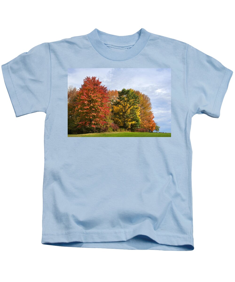 Fall Colors Kids T-Shirt featuring the photograph Fall Colors by Christina Rollo