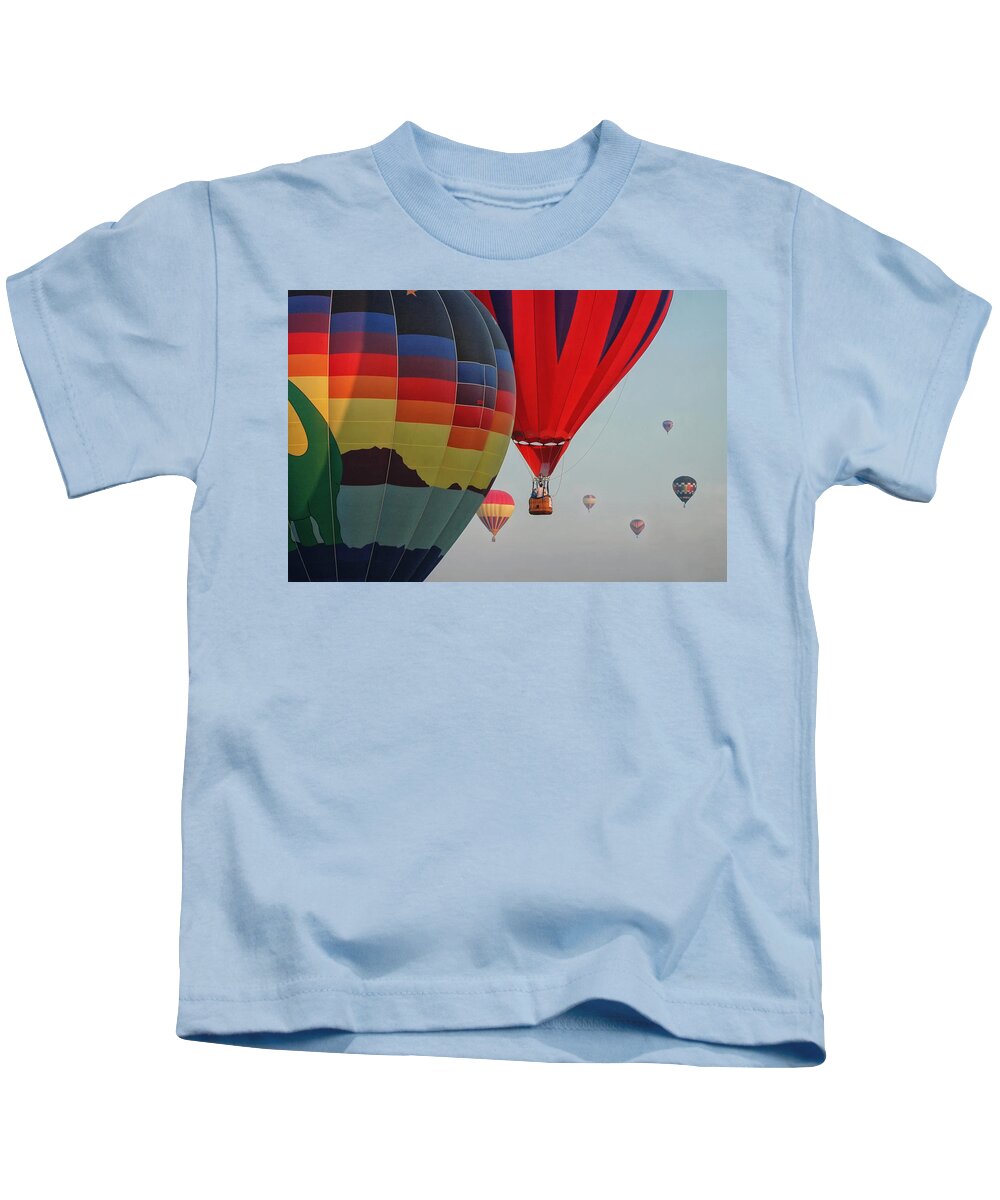 Balloon Kids T-Shirt featuring the photograph Festival Colors by Joe Ownbey