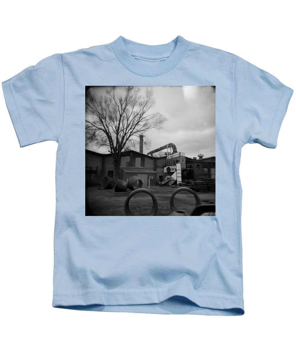 Frog Kids T-Shirt featuring the photograph Frog Switch Yard by Jean Macaluso