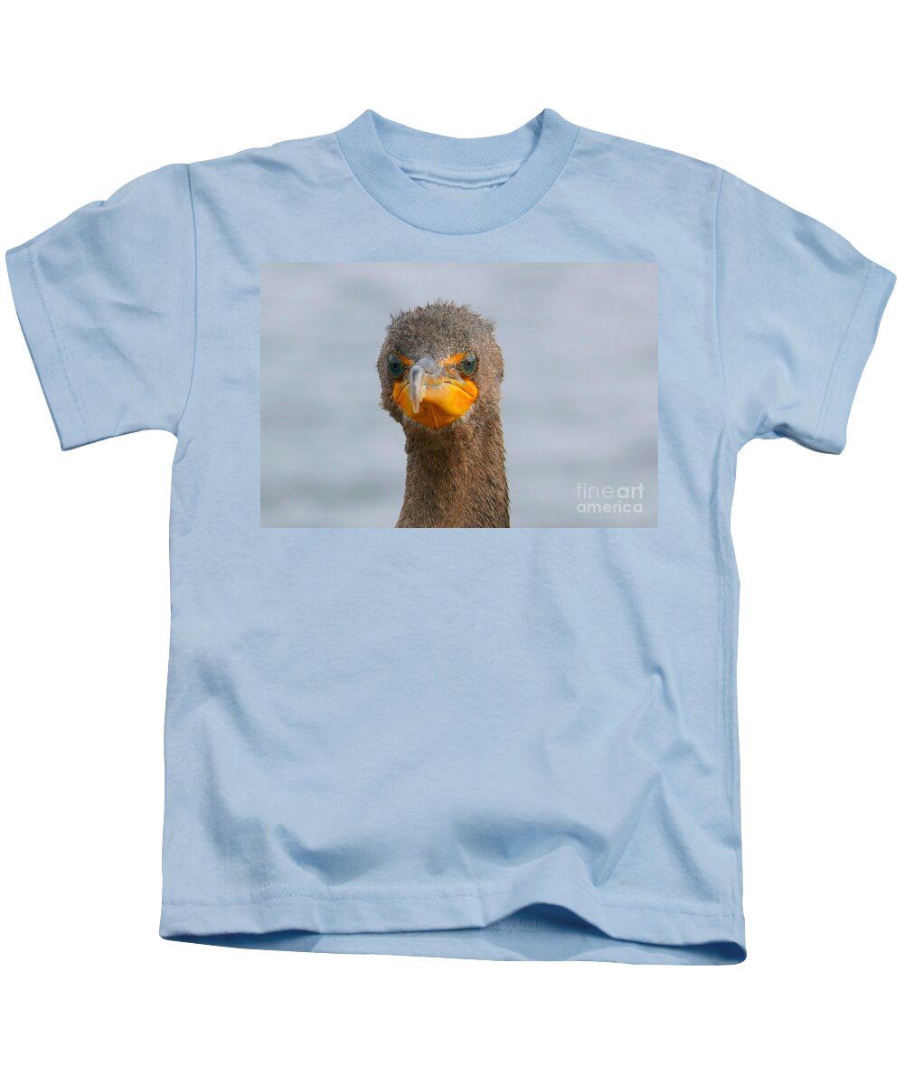 Alive Kids T-Shirt featuring the photograph Funny looking Bird by Amanda Mohler