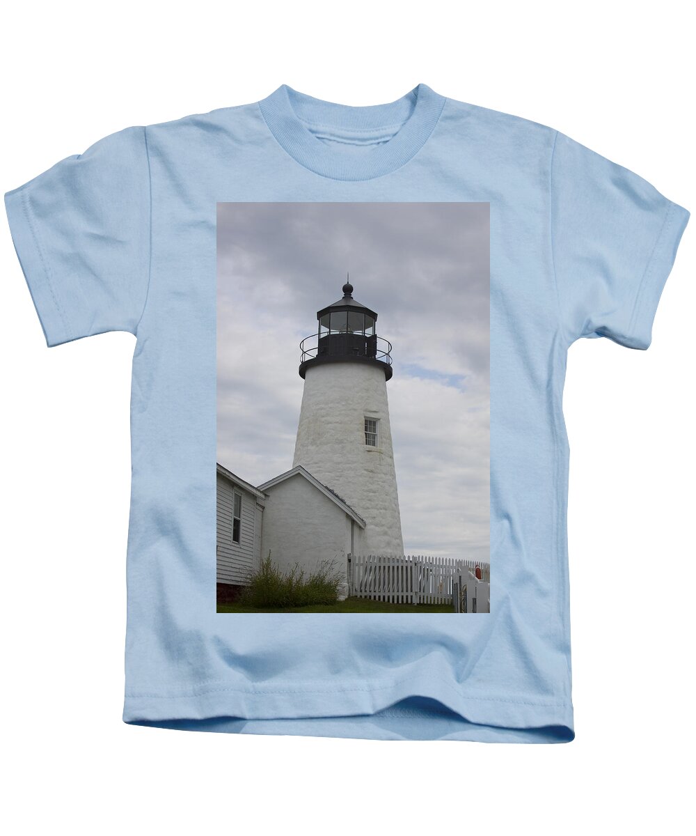 Island Kids T-Shirt featuring the photograph Island Lighthouse by Jean Macaluso