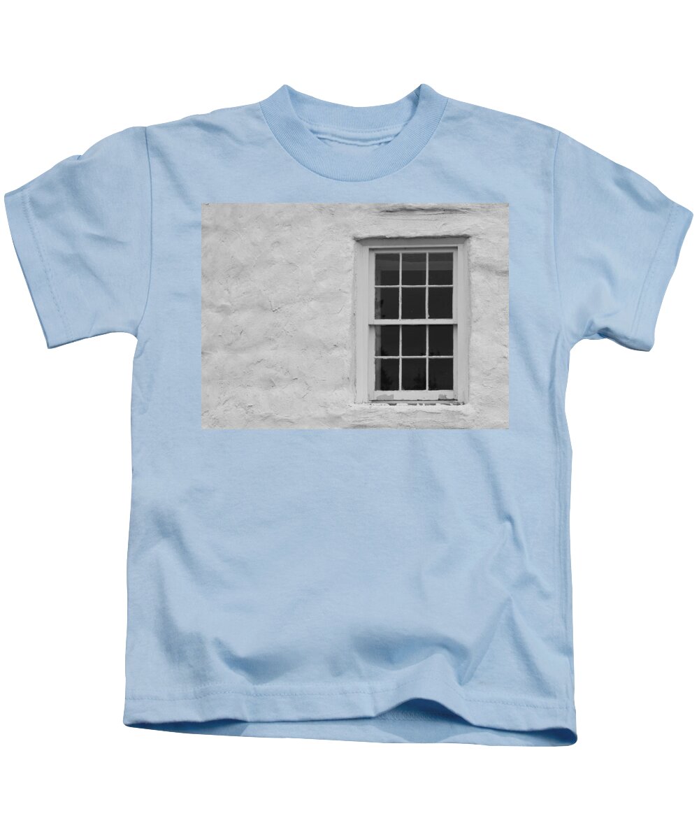 Lighthouse Kids T-Shirt featuring the photograph Lighthouse Portal BW by Jean Macaluso