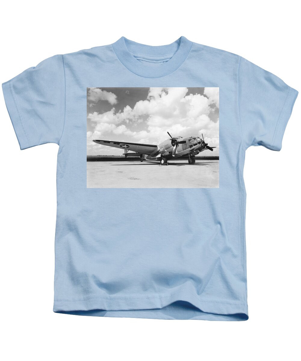 1941 Kids T-Shirt featuring the photograph Lockheed Ventura B-34 by Underwood Archives