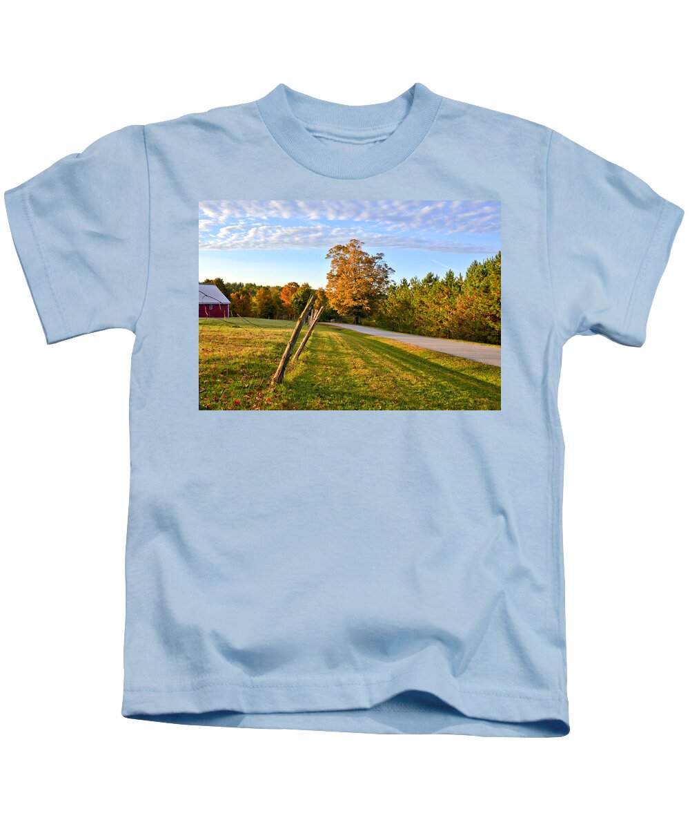 Maine Kids T-Shirt featuring the photograph Maine Morning by Andrea Platt