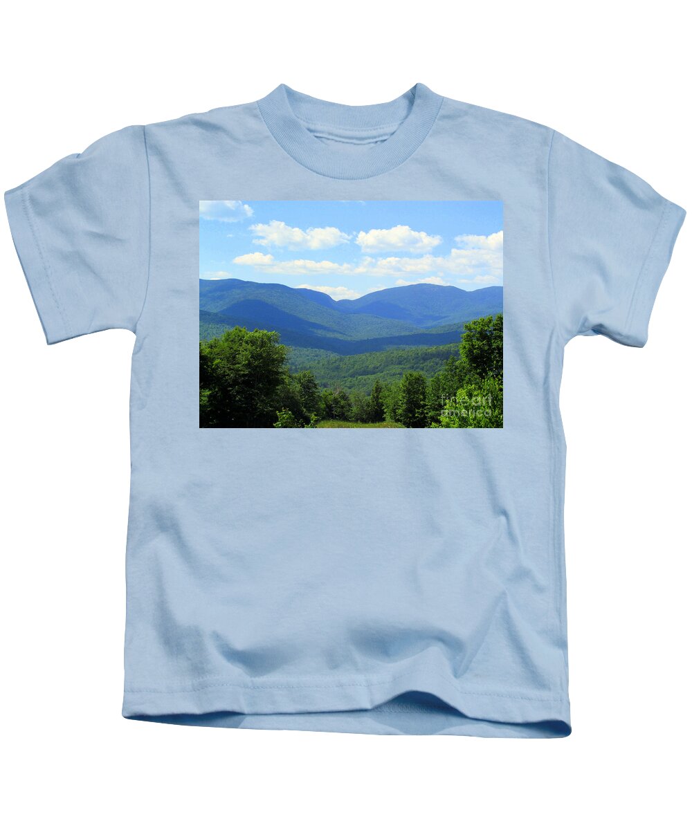 Bethel Maine Kids T-Shirt featuring the photograph Majestic Mountains by Elizabeth Dow