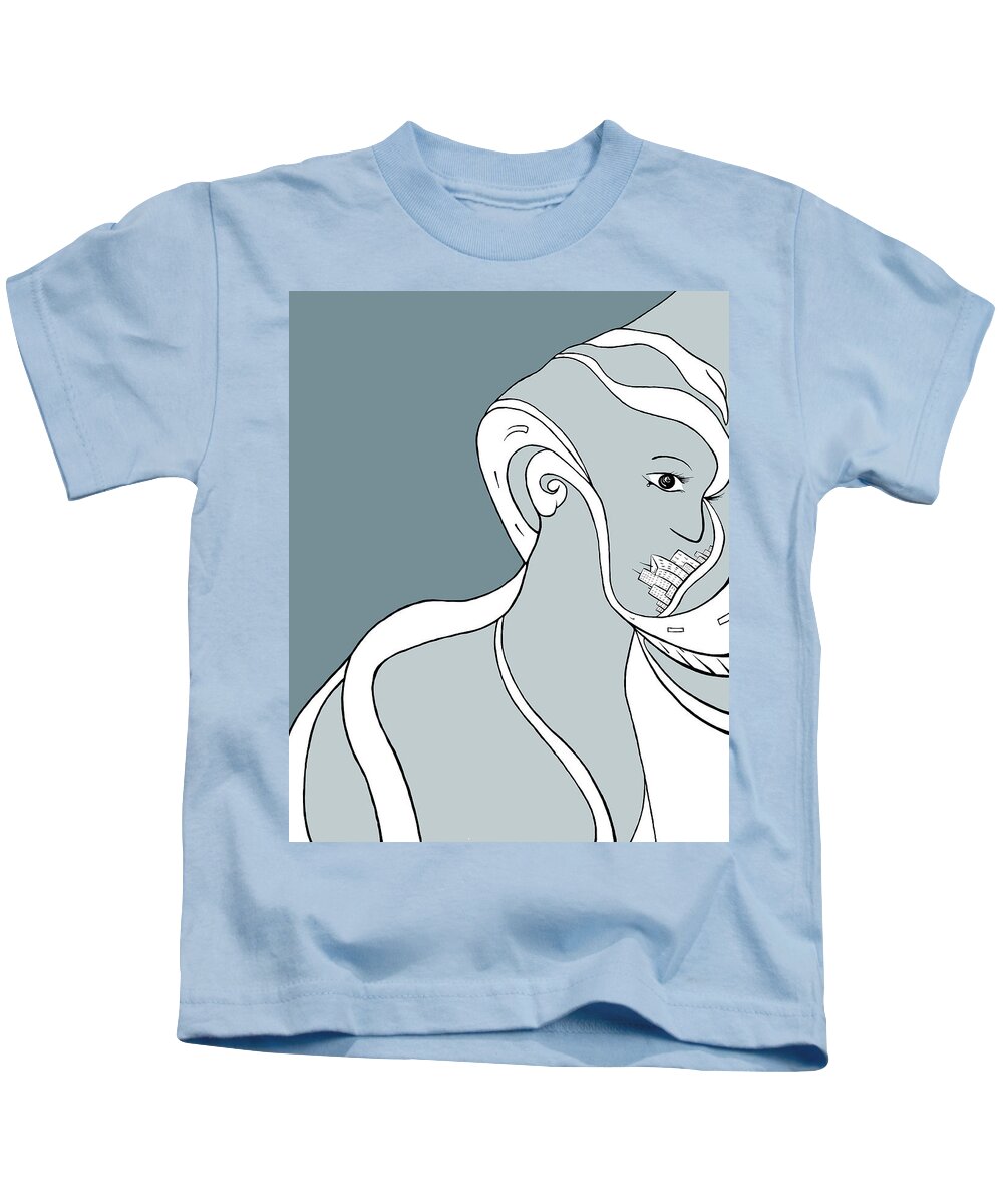 Woman Kids T-Shirt featuring the digital art Metro Polly by Craig Tilley