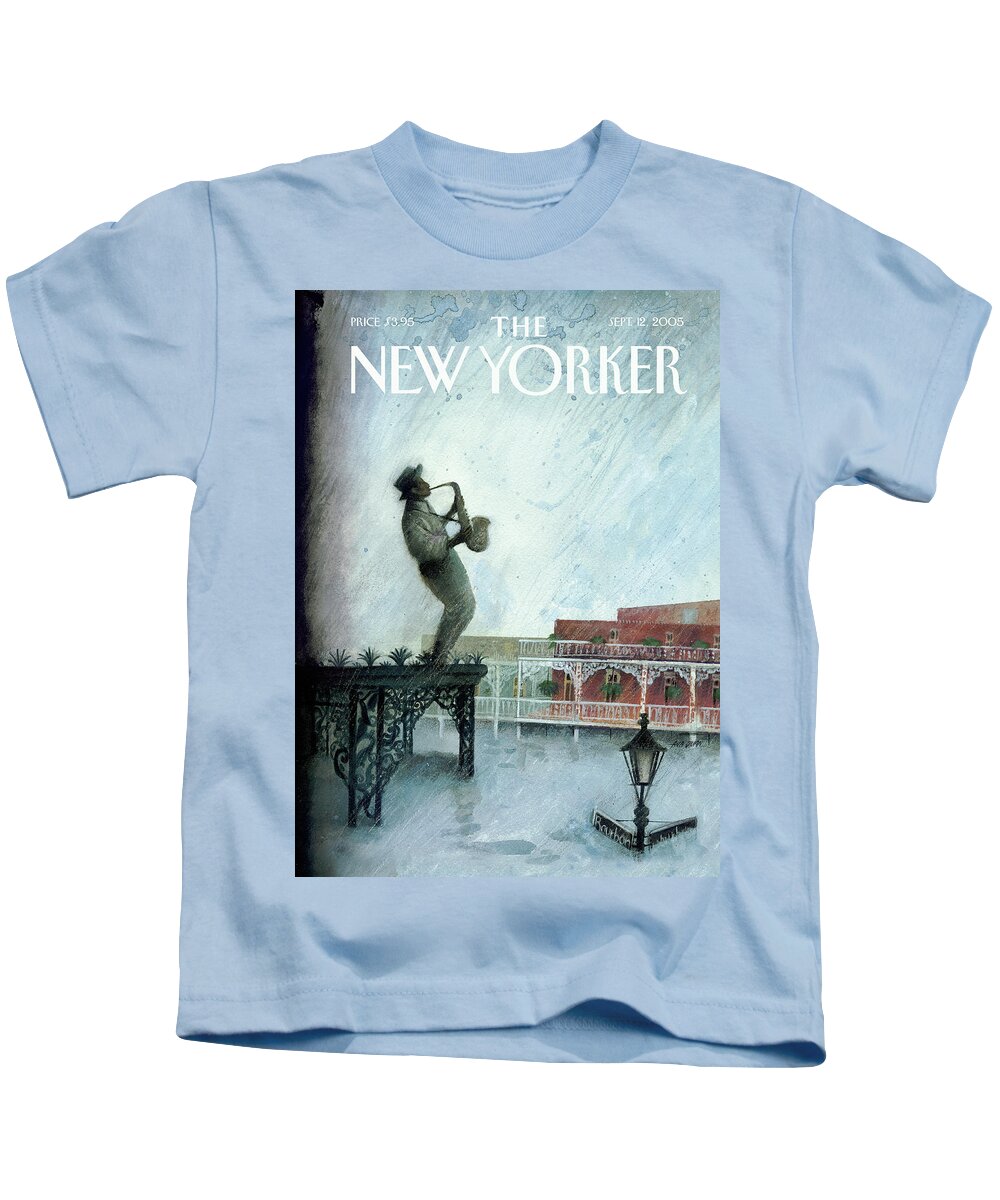 Nature Kids T-Shirt featuring the painting Requiem by Ana Juan