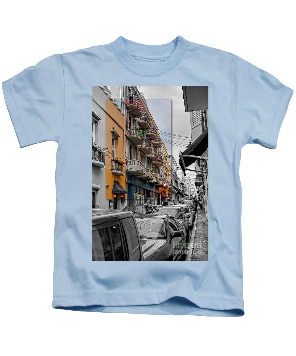 Old San Juan Kids T-Shirt featuring the photograph Old San Juan by Olga Hamilton