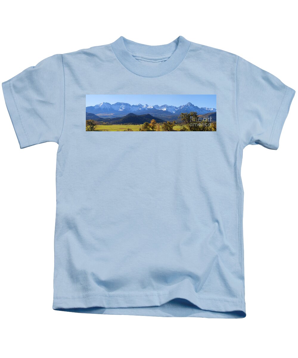 San Juan Range Kids T-Shirt featuring the photograph San Juan Morning by Jim Garrison