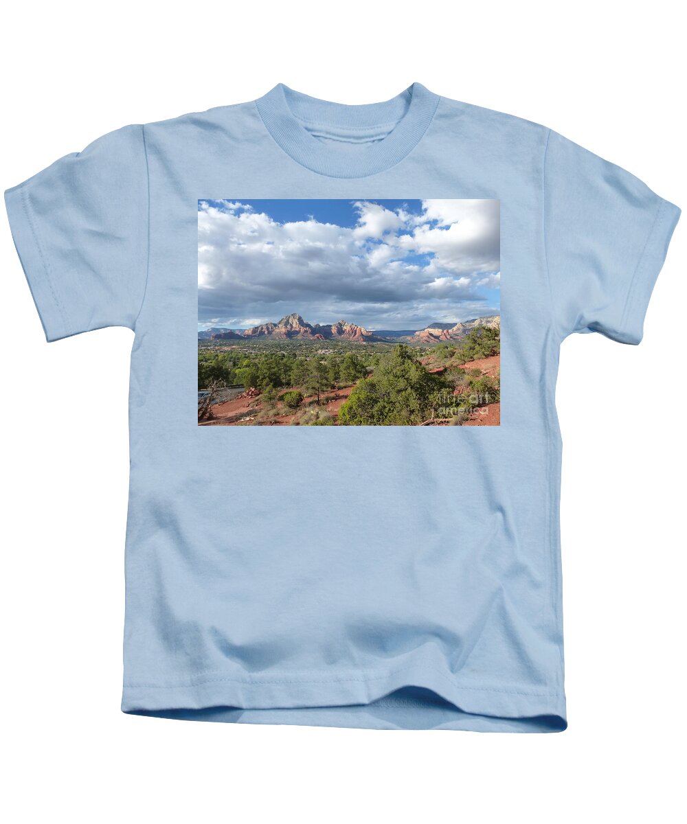 Sedona Kids T-Shirt featuring the photograph Sedona View Trail by Mars Besso