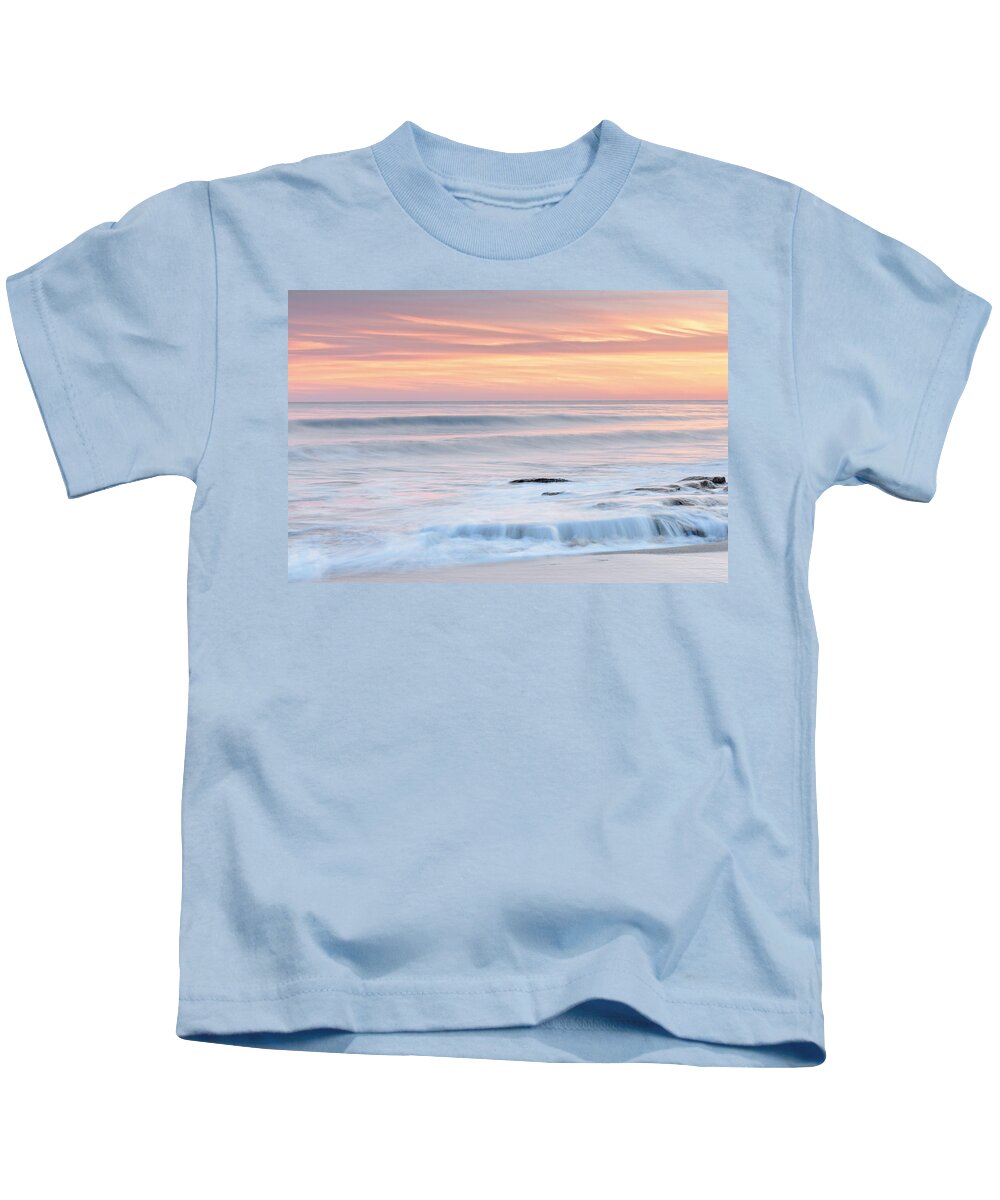 Sunrise Kids T-Shirt featuring the photograph Sunset Photography Art - Pastel Blue By Jo Ann Tomaselli by Jo Ann Tomaselli