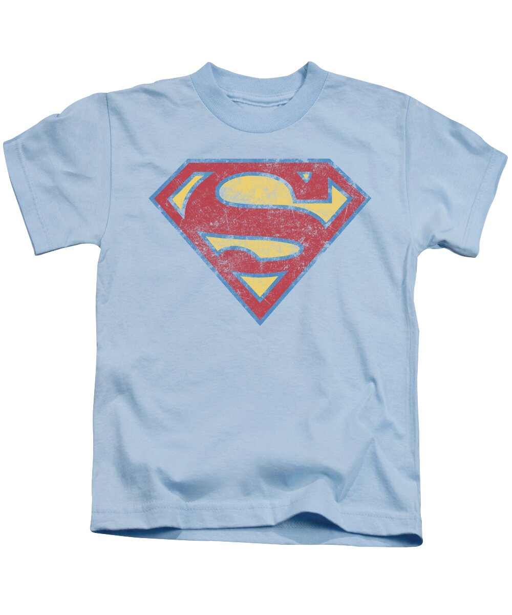  Kids T-Shirt featuring the digital art Superman - Super S by Brand A