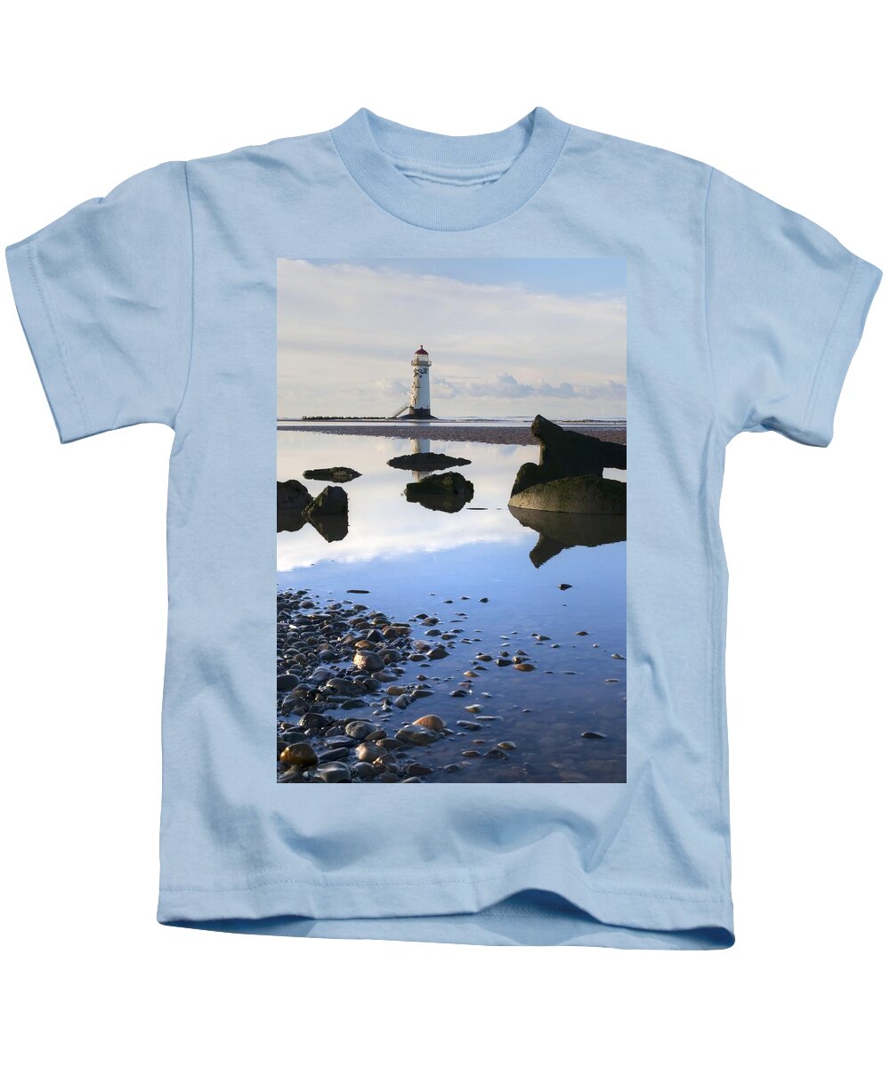 Talacer Kids T-Shirt featuring the photograph Talacer abandoned lighthouse by Spikey Mouse Photography