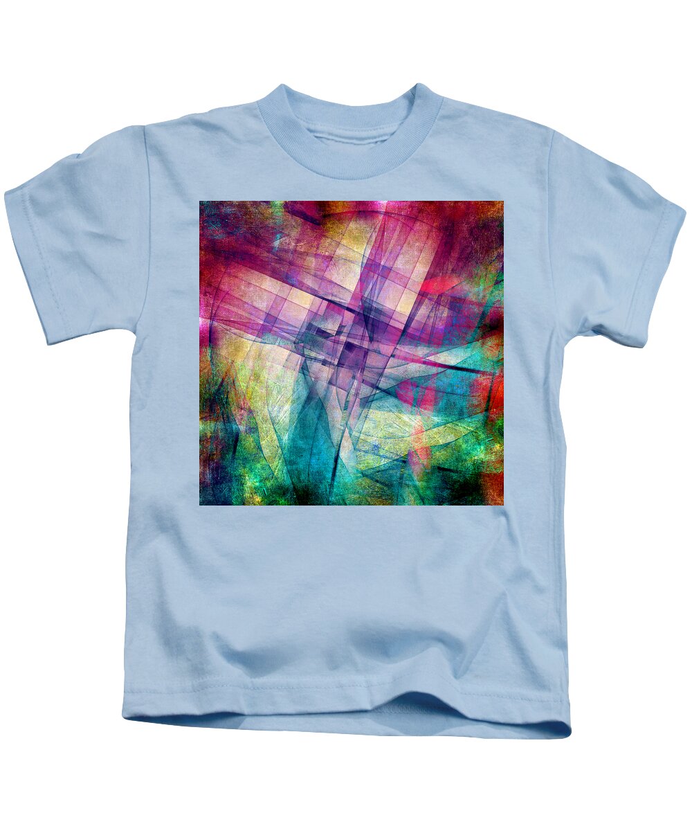 Buildings Block Kids T-Shirt featuring the digital art The Building Blocks by Angelina Tamez