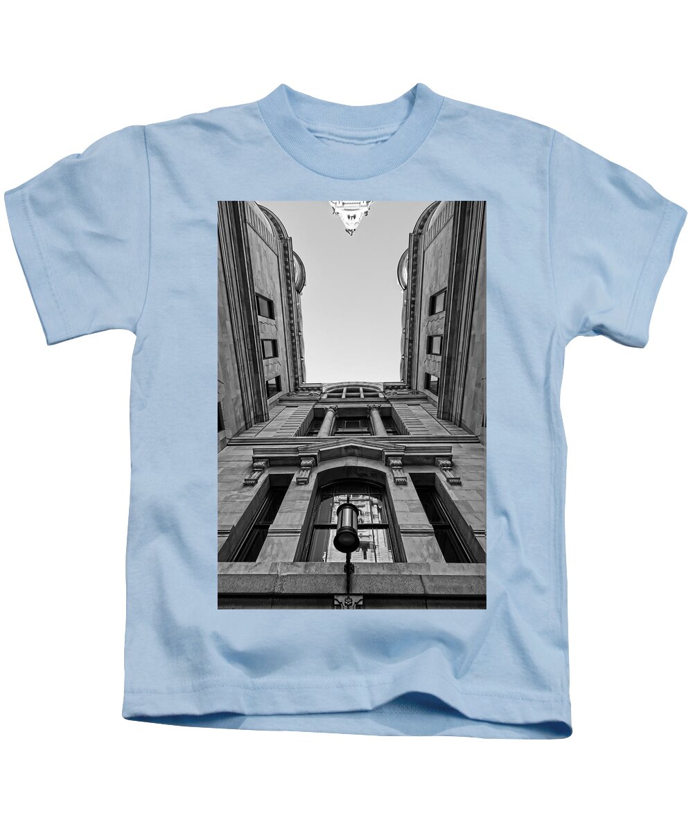 Cityscape Kids T-Shirt featuring the photograph The Hall by Paul Watkins