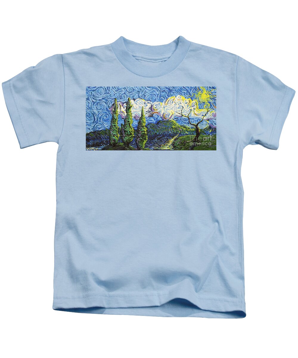 Impressionism Kids T-Shirt featuring the painting The Shores Of Dreams by Stefan Duncan