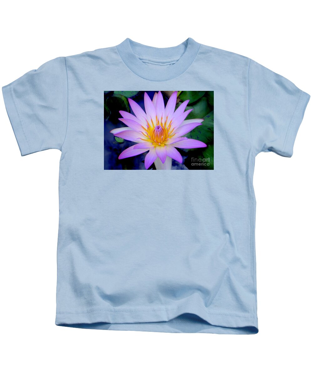Water Lily Kids T-Shirt featuring the photograph The Thousand Petaled Lily by Mary Deal