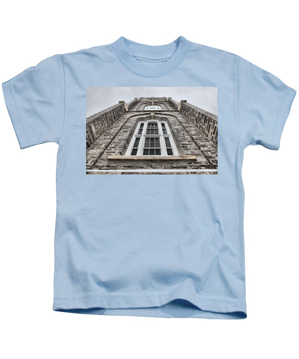 Church Building Kids T-Shirt featuring the photograph Up by David Andersen