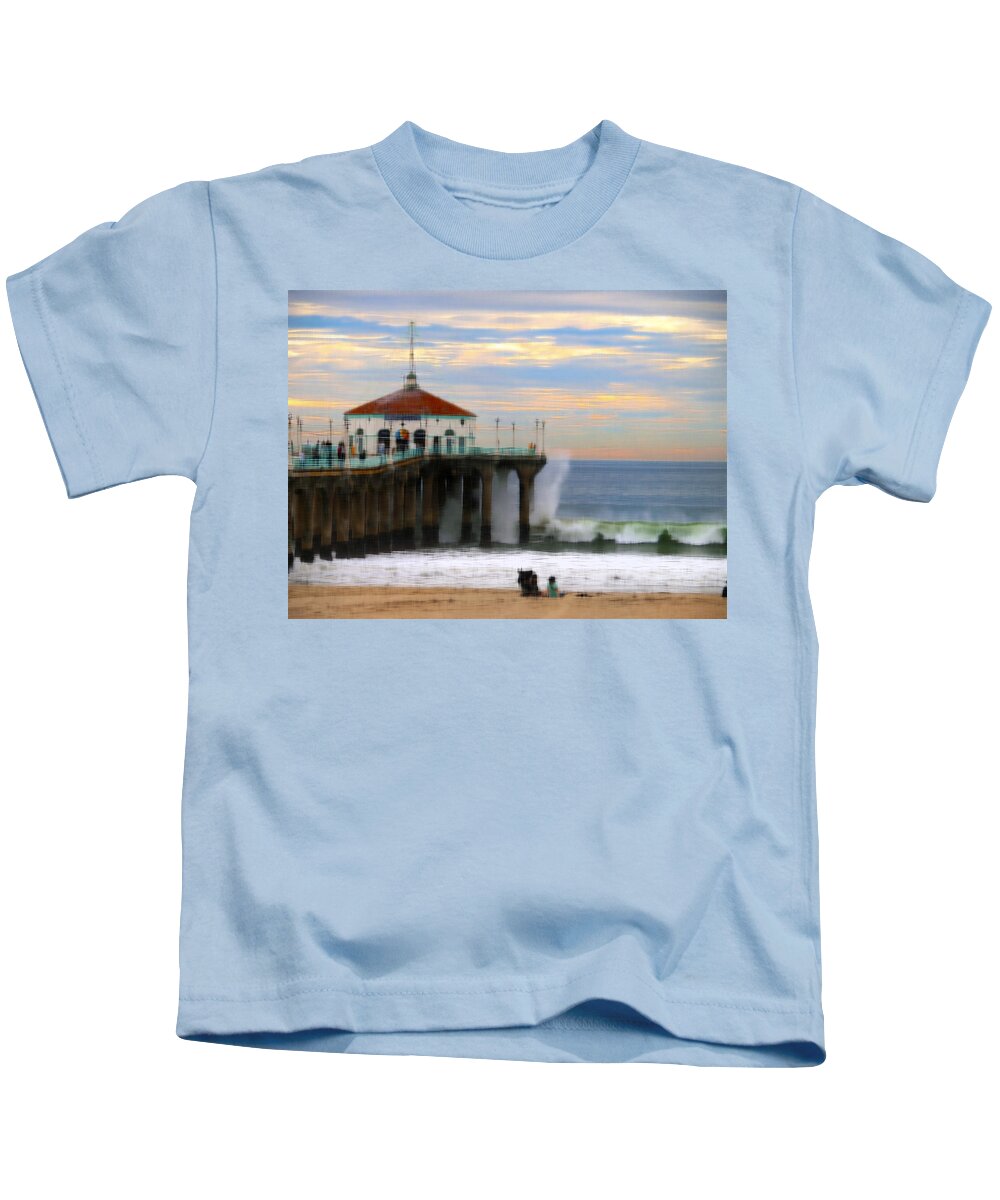 Pier Kids T-Shirt featuring the photograph Vintage Pier by Joe Schofield