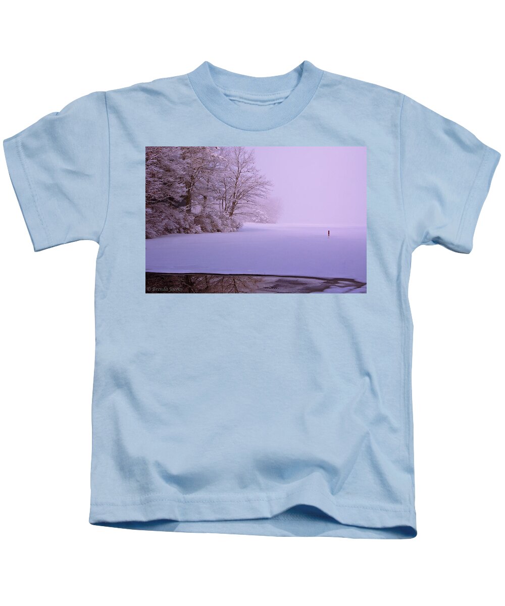 Lake Potanipo Kids T-Shirt featuring the photograph Winter Solstice by Brenda Jacobs