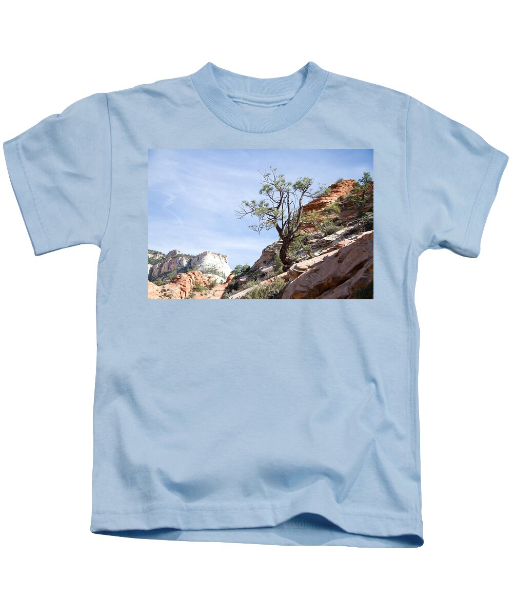 Tree Kids T-Shirt featuring the photograph Zion National Park 1 by Natalie Rotman Cote