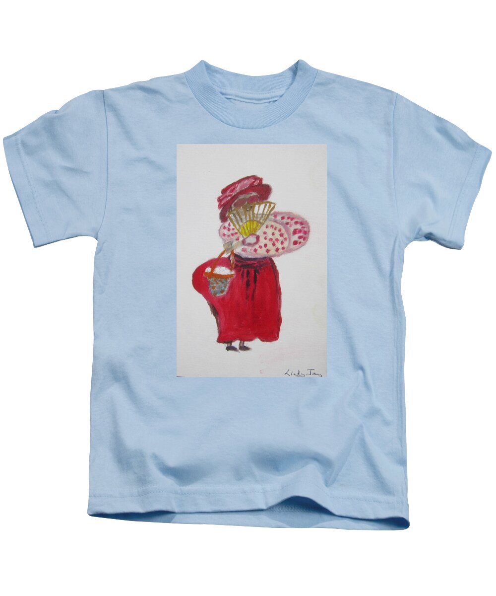 Dame Lorraine Kids T-Shirt featuring the painting Dame Lorraine by Jennylynd James