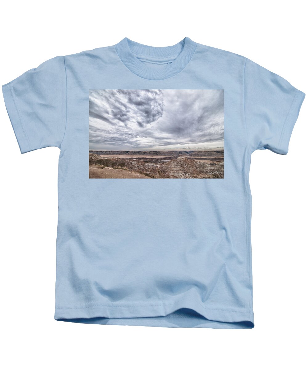 Alberta Kids T-Shirt featuring the photograph Horsethief Canyon 13365c by Guy Whiteley