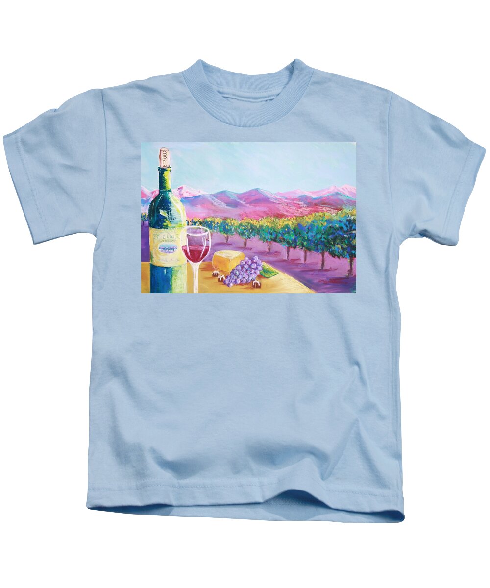 St. Clair Kids T-Shirt featuring the painting St. Clair by Melinda Etzold