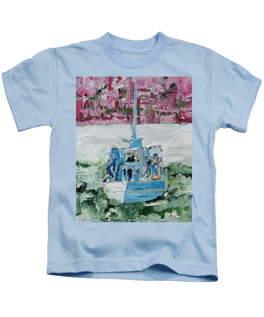 Boat Kids T-Shirt featuring the painting The Anarchs Of The Formless Depths Arose by Fabrizio Cassetta