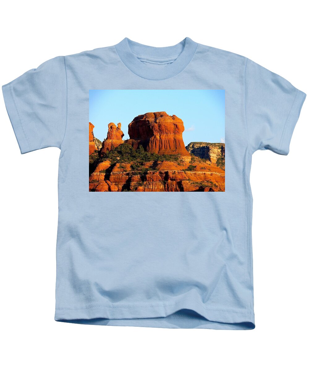 Sedona Kids T-Shirt featuring the photograph Cathedral Rock Sedona #1 by Barbara Zahno