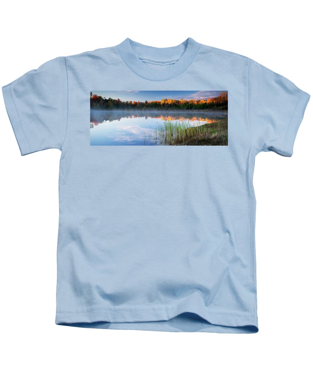 Wisconsin Kids T-Shirt featuring the photograph First Light #1 by David Heilman