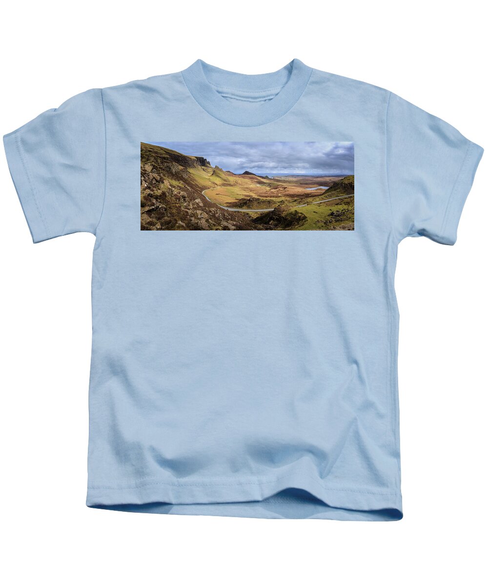 Britain Kids T-Shirt featuring the photograph The Quiraing - #2 by Chris Smith