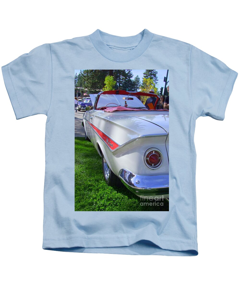 1961 Chevy Impala Kids T-Shirt featuring the photograph 1961 Chevrolet Impala Convertible by Mary Deal