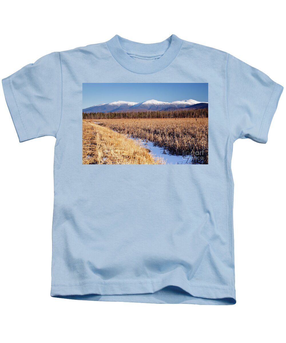 Mount Washington Kids T-Shirt featuring the photograph Pondicherry Wildlife Refuge - Jefferson New Hampshire #1 by Erin Paul Donovan