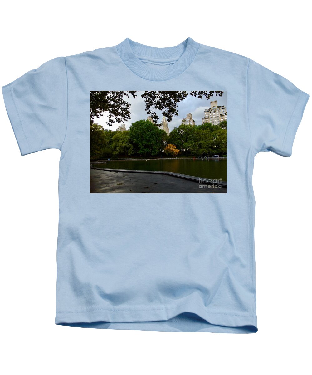 Nyc Kids T-Shirt featuring the photograph In the Park by Dennis Richardson