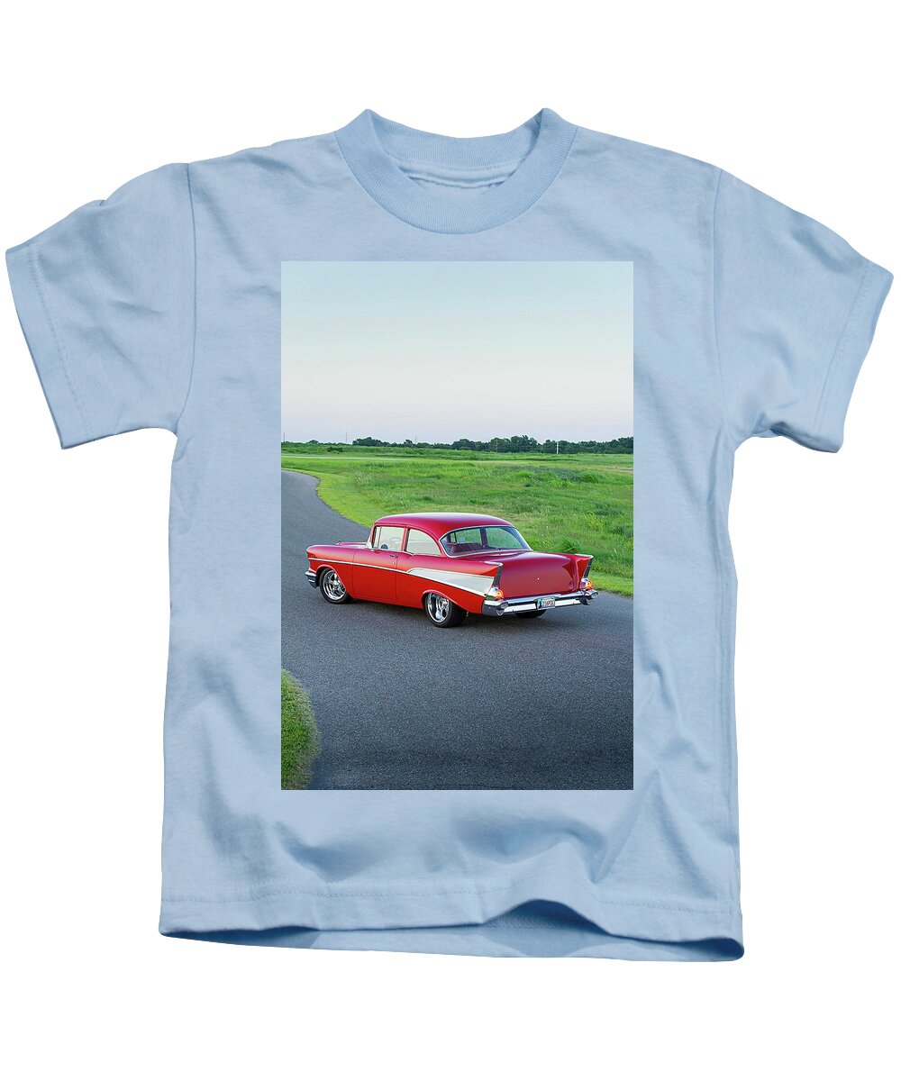 Chevrolet 210 Kids T-Shirt featuring the photograph Chevrolet 210 #4 by Mariel Mcmeeking