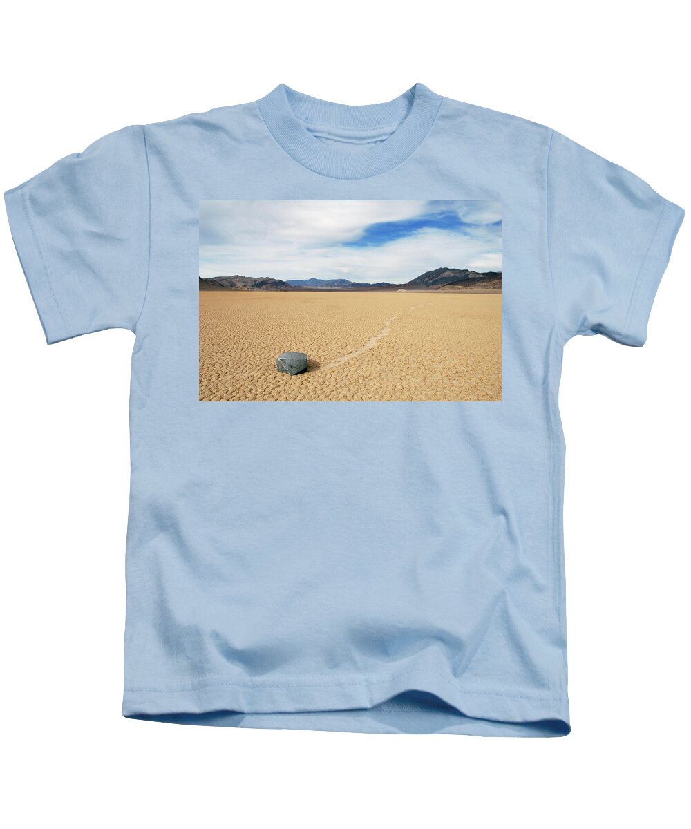 Death Valley Kids T-Shirt featuring the photograph Death Valley Racetrack #5 by Breck Bartholomew