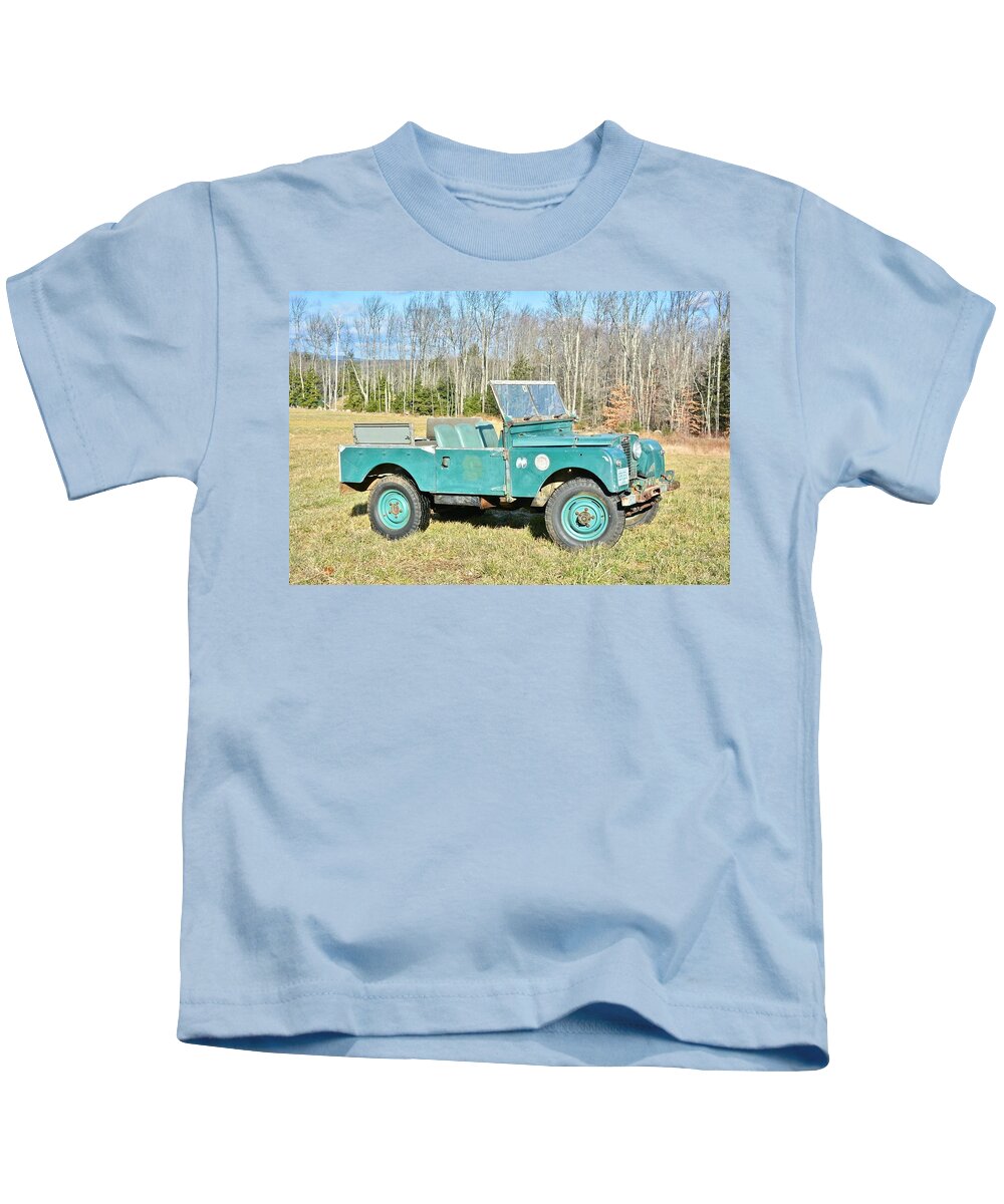 Land Rover Kids T-Shirt featuring the photograph Land Rover #7 by Mariel Mcmeeking