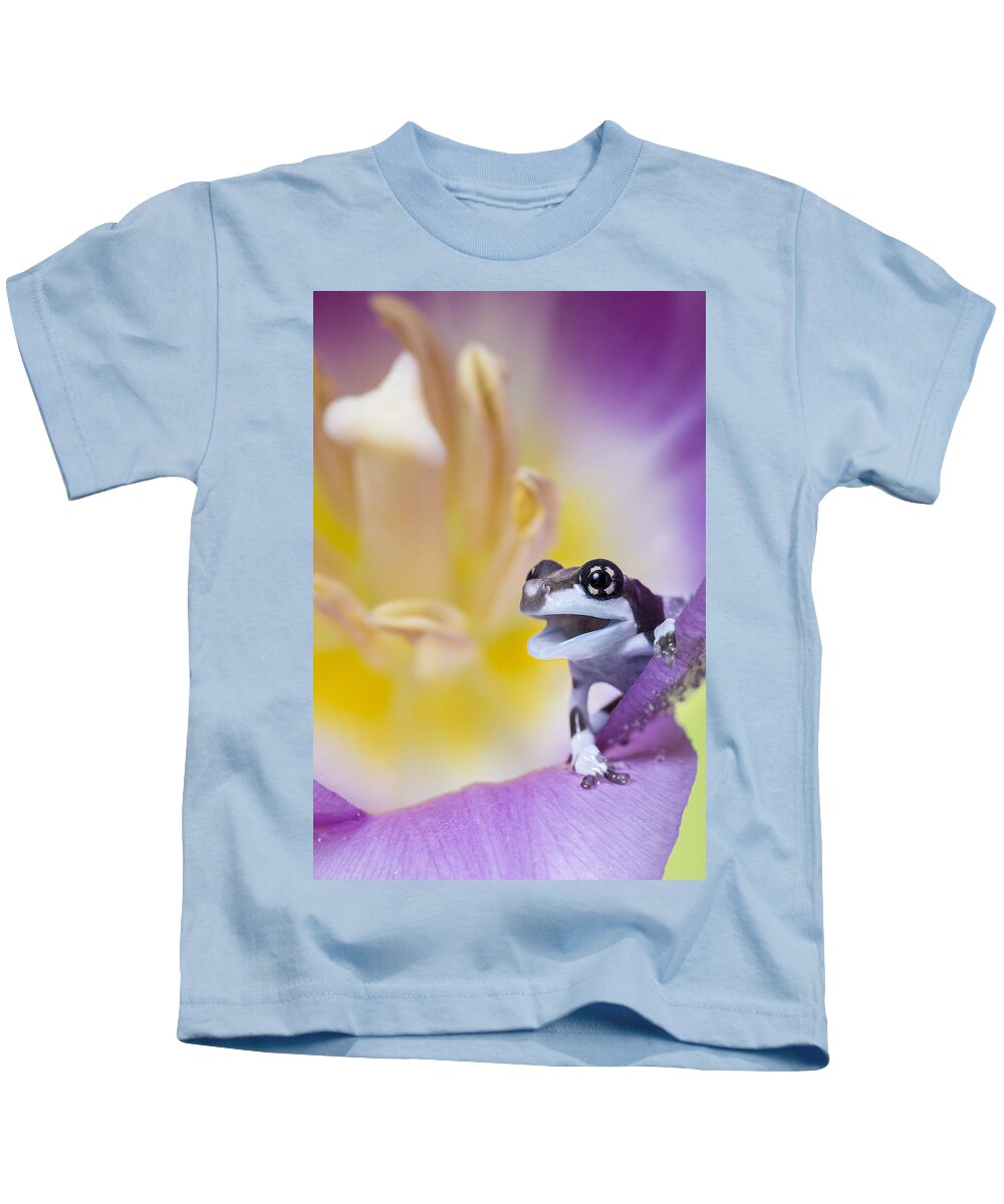 Frog Kids T-Shirt featuring the photograph Frog #9 by Mariel Mcmeeking