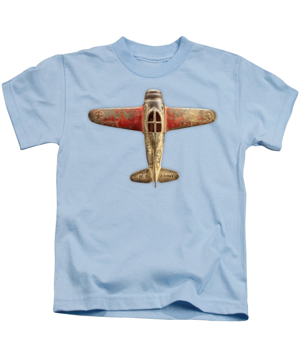 Metal Kids T-Shirt featuring the photograph Airplane Scrapper on Color Paper by YoPedro