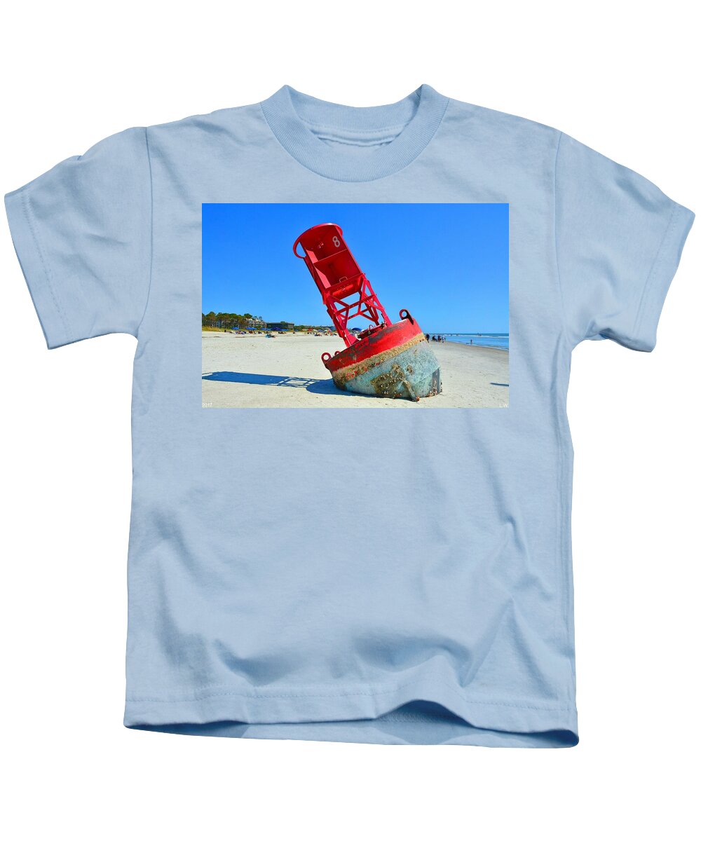 All Washed Up Kids T-Shirt featuring the photograph All Washed Up by Lisa Wooten
