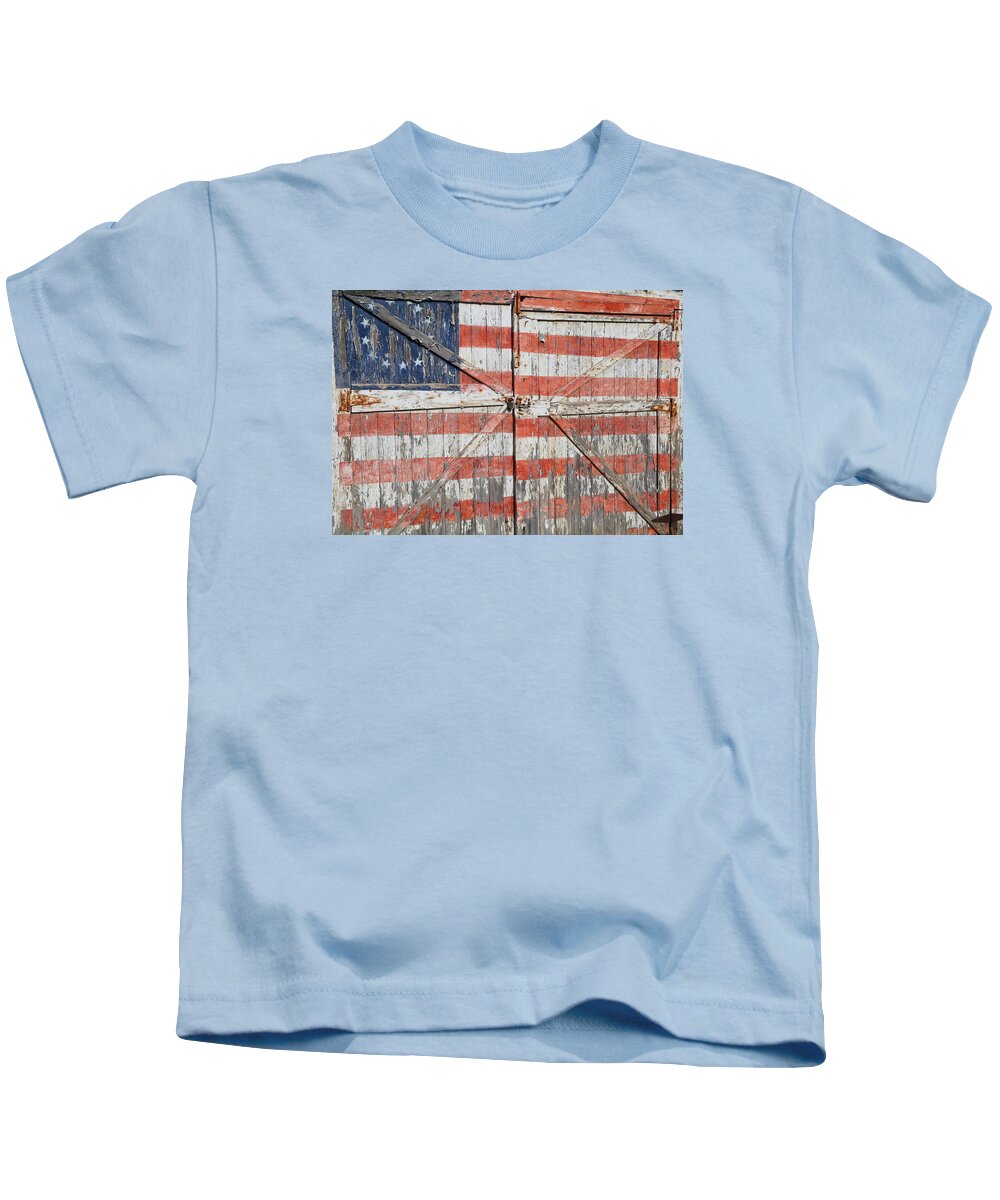 Flag American Barn Kids T-Shirt featuring the photograph American Pride by Robert Och
