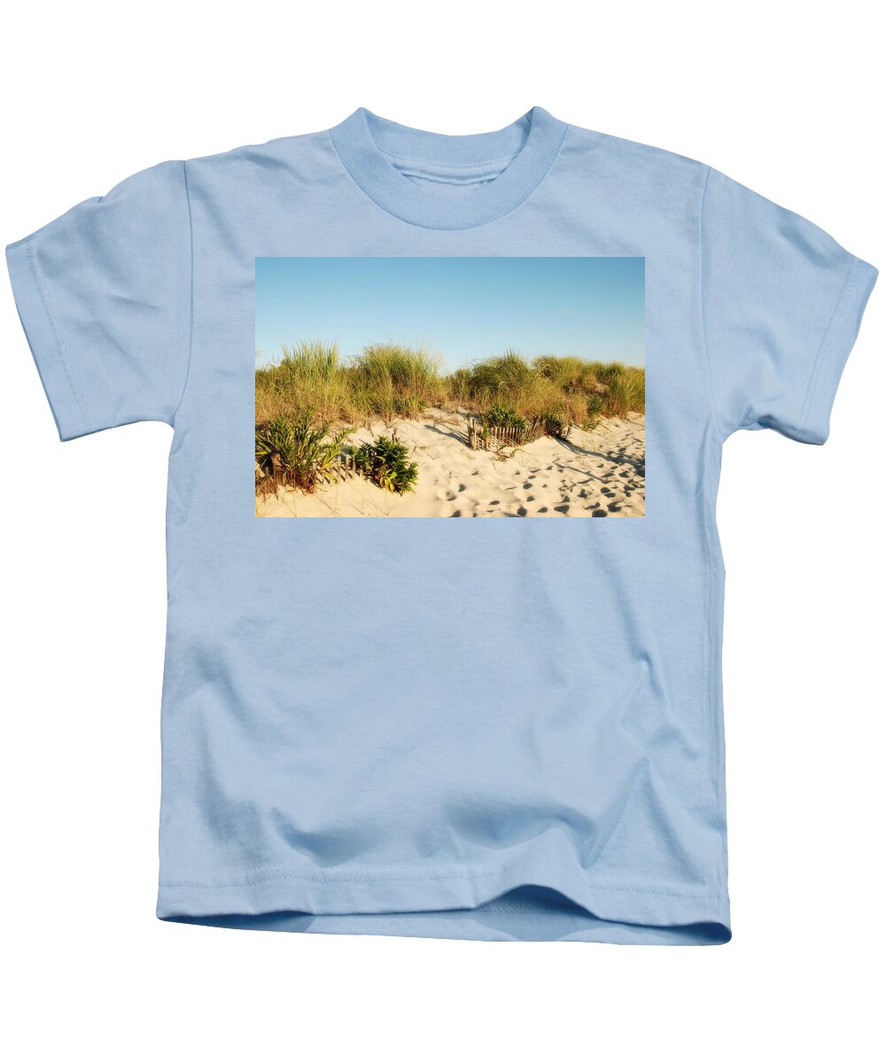 Jersey Shore Kids T-Shirt featuring the photograph An Opening In The Fence - Jersey Shore by Angie Tirado