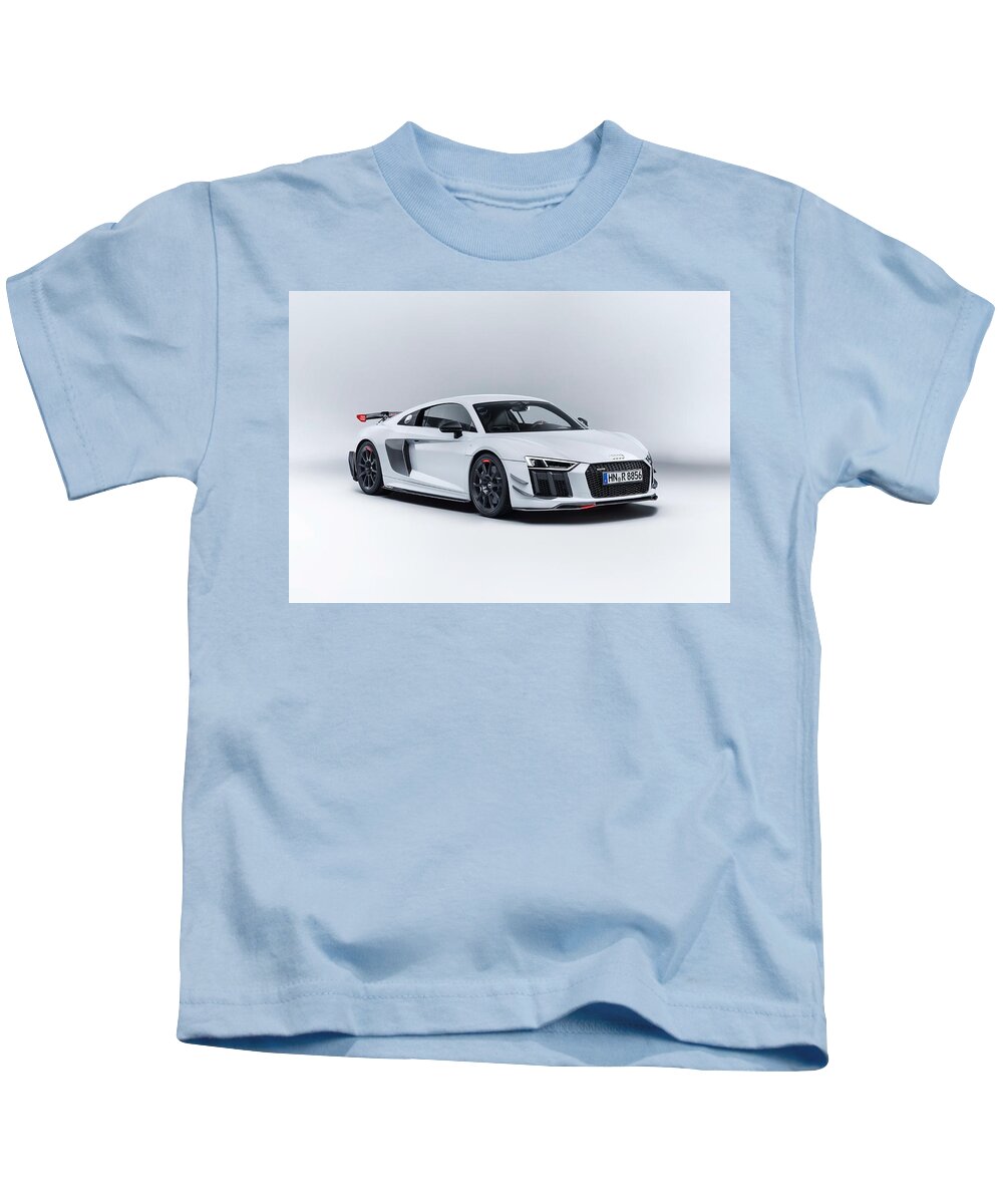 Audi R8 Kids T-Shirt featuring the digital art Audi R8 by Maye Loeser