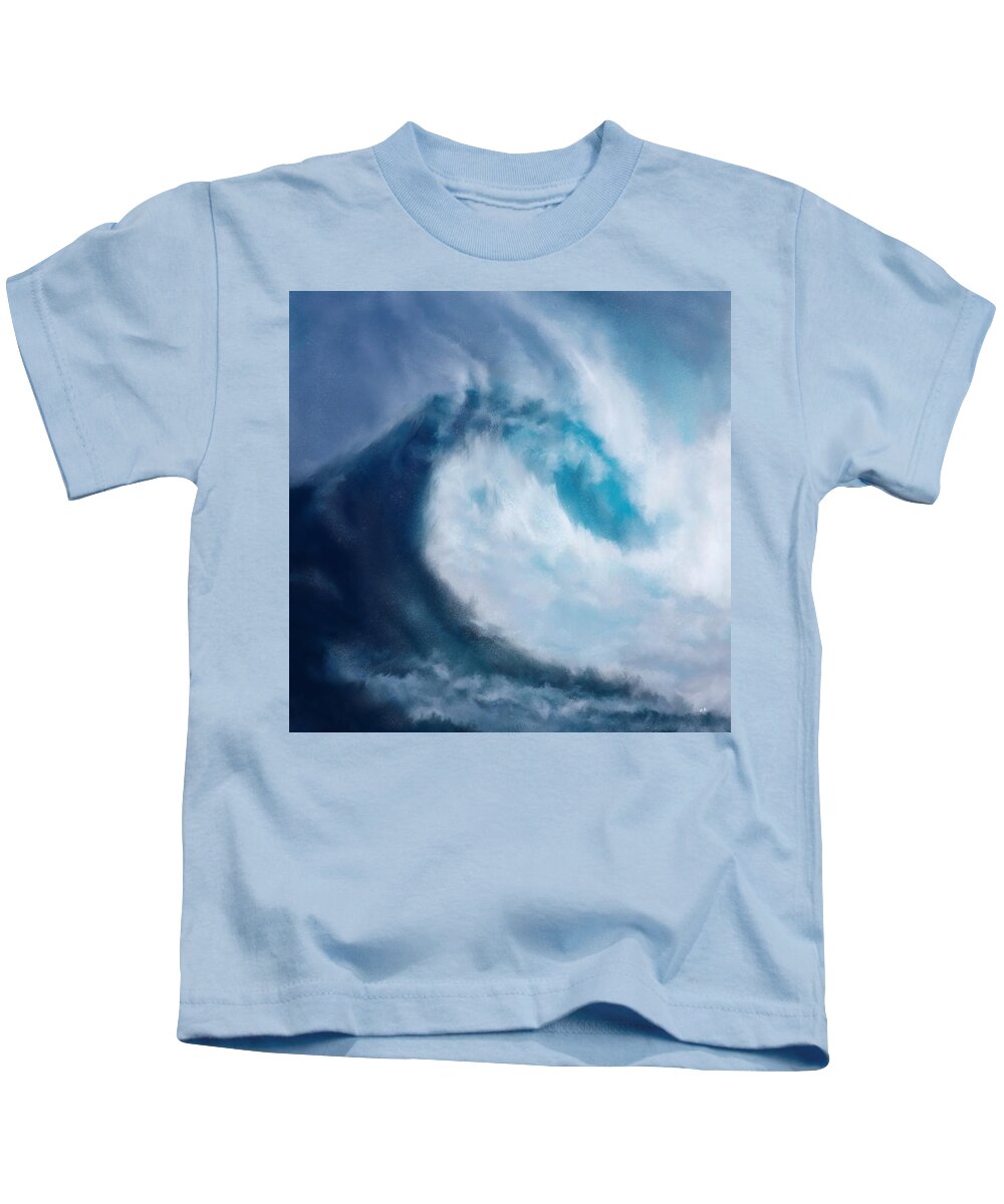ering Sea Kids T-Shirt featuring the digital art Bering Sea by Mark Taylor