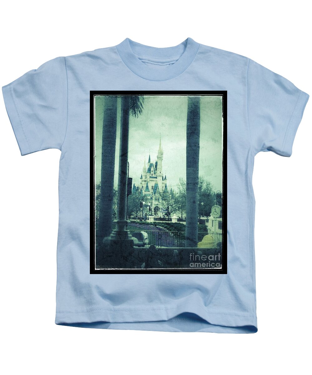 Disney Kids T-Shirt featuring the photograph Castle Between the Palms by Jason Nicholas