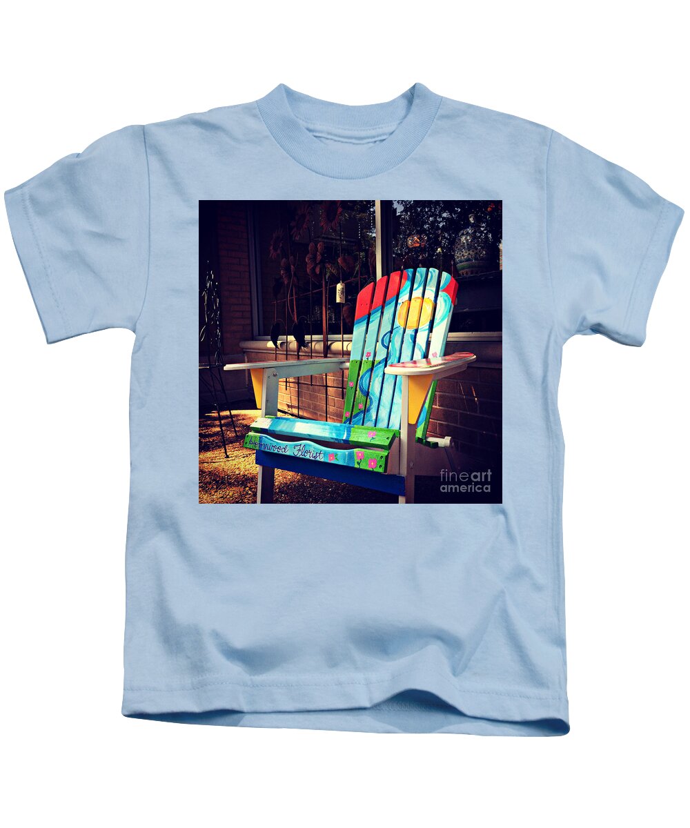 America Kids T-Shirt featuring the photograph Chairs With A Purpose by Frank J Casella