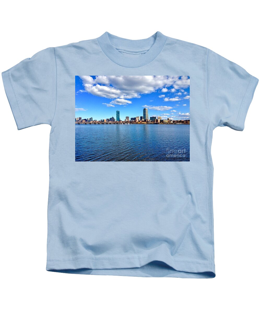 Boston Kids T-Shirt featuring the photograph Charles River by Dennis Richardson